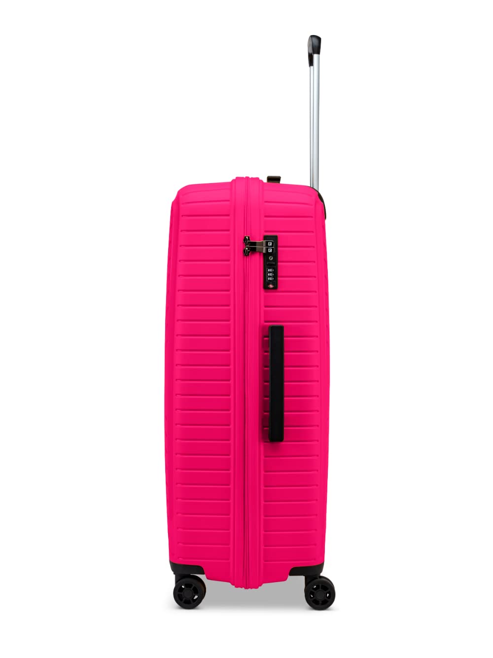 Ciak Roncato R Roncato Hexa Trolley taglia L 4R Polipropilene ultraleggero, Fucsia 26, Dimensione: 52x77x31 cm, Valigia media Fuxia Hexa con lucchetto TSA