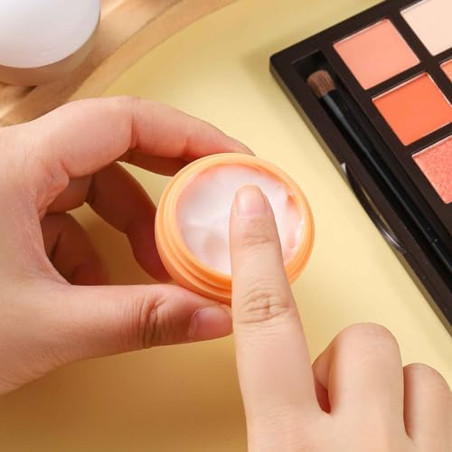 Image of Depoza 3Oz Travel Size Toiletries - Silicone Cream Jars for Travel Bottles, TSA Approved Jars with Leak-Proof Box - Accessories for Cosmetic, Face, Body & Hand Cream (Style 5)