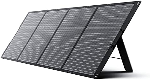 GROWATT 200W Portable Solar Panel for Power Station, 24V Foldable Solar Charger with Adjustable Kickstands, MC4 Connector, Water & Dustproof for Outdoor Camping RV Off Grid System