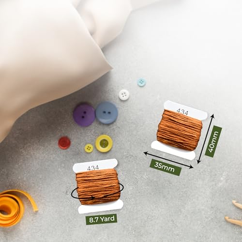 Image of Embroidery Floss Kit and Refills - Cotton Threads - DMC Color Coding for Cross Stitch, String Crafts, Friendship Bracelets