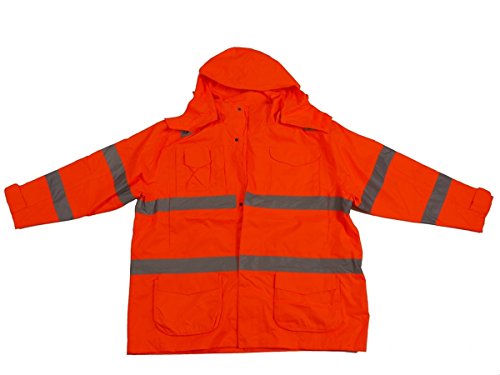 Abraxas Echte Übergrössen Warnschutzjacke marc & mark Reflektorstreifen Orange 7XL