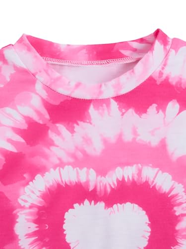 SOLY HUX Toddler Girl's Tie Dye T-Shirt Cute Heart Graphic Tee Shirts Casual Summer Short Sleeve Tops4