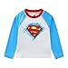 WARNER BROS Superman Boys UPF 50+ Rash Guard and Swim Trunks Shorts Swimwear Set Swimsuit for Toddler and Big Kids Blue
