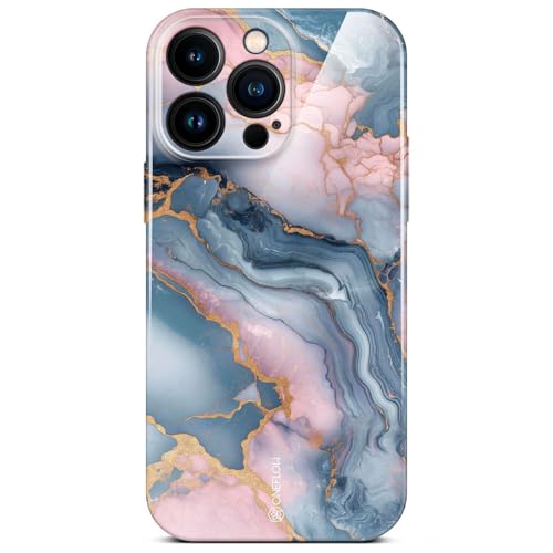 Protection iPhone 14 Pro Max antichoc rigide effet marbre rose