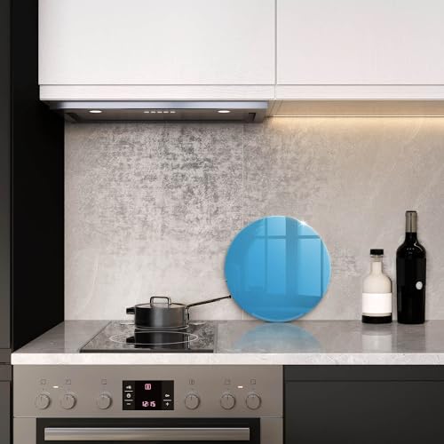 Plaque cuisson induction protection 30cm Wallfluent avec planche à découper bleue - 4