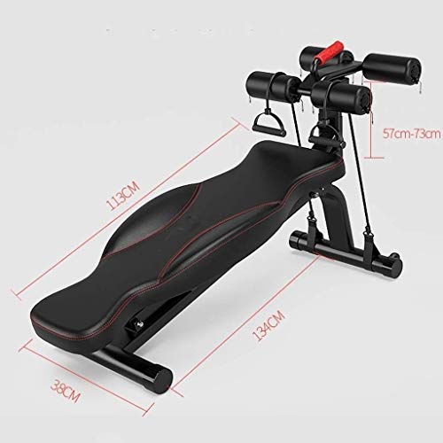SHENGDAFASHANGCHENG-Sit-Up-Bench-for-Ab-Bench-Exercises-Abdominal-Exercise-Equipment-with-Adjustable-Height-Ffectively-Exercise-The-Waist-Color-Black
