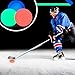 Deekin 6 Pcs Ice Hockey Puck Glow in The Dark Pucks Floor Party Pucks Bulk Street Hockey Puck for Adults Outdoor Gifts Practicing & Training (Blue,Red,Green)