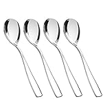 HOMMP 6-Piece Stainless Steel Buffet Banquet Serving Spoons, 9.3 Inches