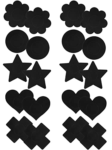 10 Pairs Women Nipple Petals Disposable Bra Pasties Adhesive Round Heart Petals Bra Satin Bra Cover