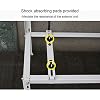Cover for Outdoor Mini Split Ground Stand, Heavy Duty Ground Stand Bracket, Mini Split Stand with Ac Rain Cover, Mini Split Condenser Ground Mounting Stand for Ac Unit, Ac Bracket Heat Pump Base