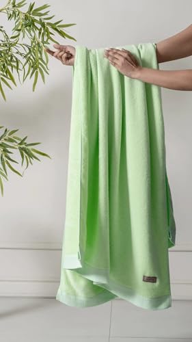 Image of Spread Spain Bamboo Towels for Bath, Towels for Bath Large Size, Bamboo Bath Towel High Absorbent & Soft, 360 GSM, 4pc Set Bath Towel for Men /Women