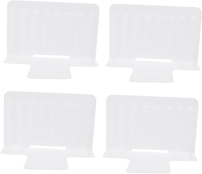 4Pcs Refrigerator Storage Partition Board Drawer Separator for Neat Organization Plastic Dividers for Kitchen Fridge for Fruits Snacks