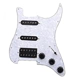 Portable Electric Guitar Pickguard 11 Hole Electric Guitars Pickguard With Single Coil Pickups Set(1)