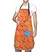tuotaowenhua Piastrelle colorate Tetto Impermeabile Cucina Bib Grembiule - Grembiule da cuoco per cucinare, cottura, creazione, giardinaggio e barbecue