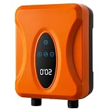 Vjsujehgy Pompa Ad Aria Elettrica con Controllo Touchscreen e Luce LED per Gonfiaggio e Sgonfiaggio di Paddleboard e Kayak Gonfiabili, Colore Arancione