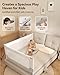 2 Piece Bed Rails for King Size Bed, No-Drill Needed Baby Bed Rail Guard for Toddlers with Height Adjustable, Thickened Child Safety Side Railing Guards/Bedrail for Kids, White/Grey, 74.8x78.7Inches