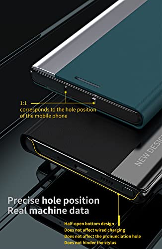 Ccsmall Magnetic Case For Xiaomi Redmi 10A Premium Pu Leather Cover,[Shockproof Tpu Interior Case] Stand Flip Phone Case For Xiaomi Redmi 10A Cx Green #TOP6