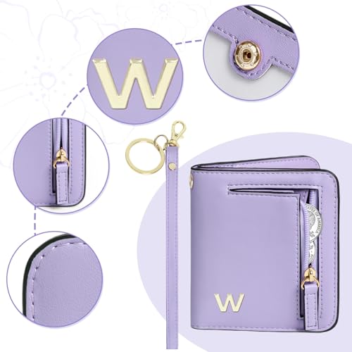 Image of COSHAYSOO Initial RFID Wallet Small Purple for Teen Girls Personalized Valentines Day Birthday Gifts, 10 11 12 13 14 15 16 17 18 Year Old College Teenage Girls Wallets Fashion Monogrammed Letter Y