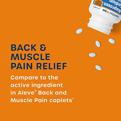 HealthCareAisle Naproxen Sodium, 220 mg - 225 caplets - Back and Muscle Pain Reliever, Up to 12 Hours of Relief - Thumbnail 2