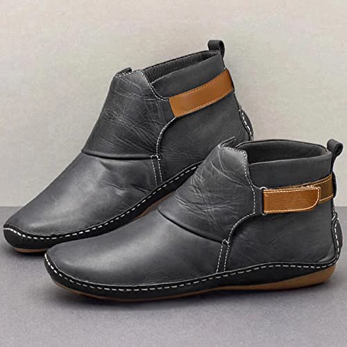Bottes de travail pour dames : bottines en cuir décontractées et chic - 5
