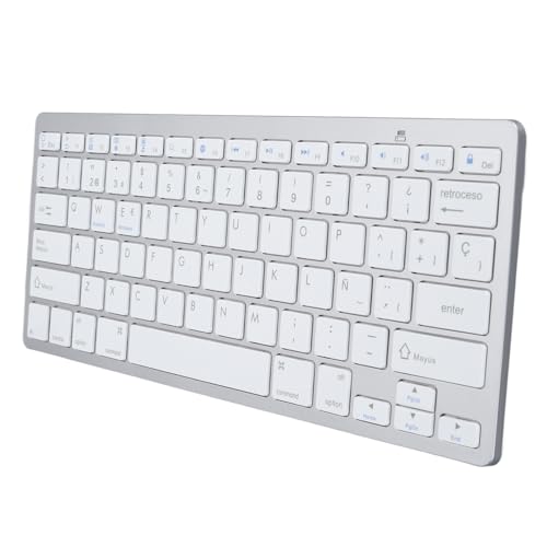 Evita cables y salpicaduras con este teclado inalámbrico QWERTZ para tablet 4