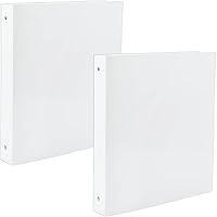 Vista 9 de JAM PAPER - Carpetas de plástico de 1 pulgada - Carpetas de 3 anillas surtidas (rojo, azul, verde y naranja) - Paquete de 4