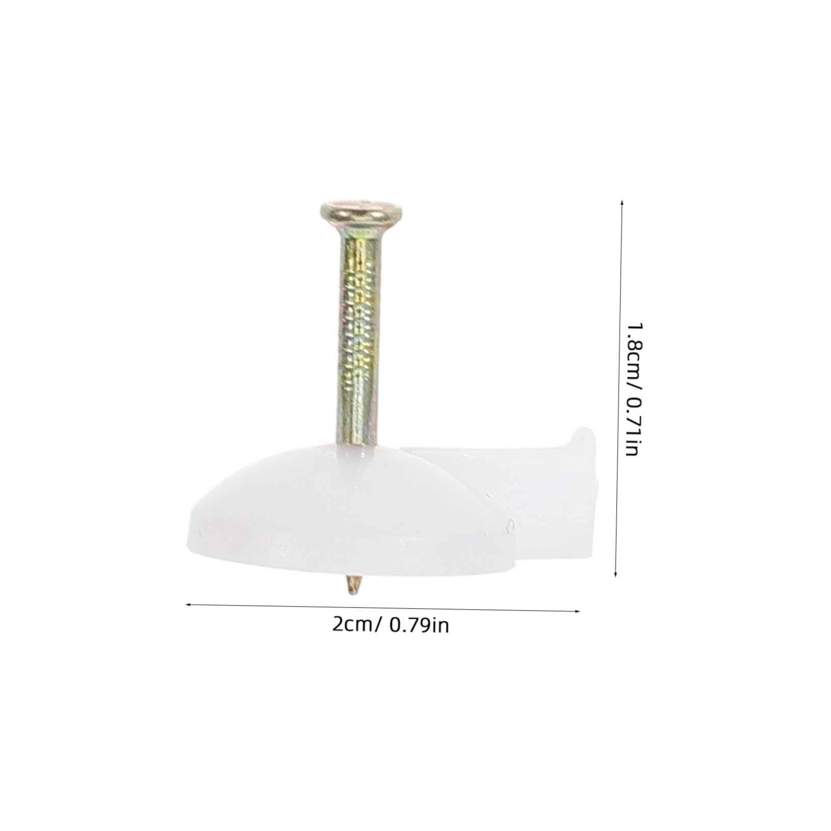 HOLIDYOYO 100Pcs Masonry Thumbtack Easy Fixing Nails for Wall Curtains Wallpapers Decorations for Brick Cement Walls Convenient Push Pins for Home Office Use