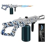 Drookaen AK Pistola de antorcha de propano, potente pistola de antorcha para parrilla, pistola de antorcha de cocina con llama ajustable, lanzallamas, antorcha de cocina de alta potencia para barbacoa