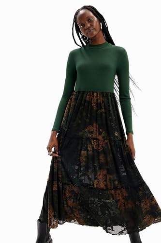 Desigual Damen Vest_Lena Dress, Grün, XL EU – Ansicht 1
