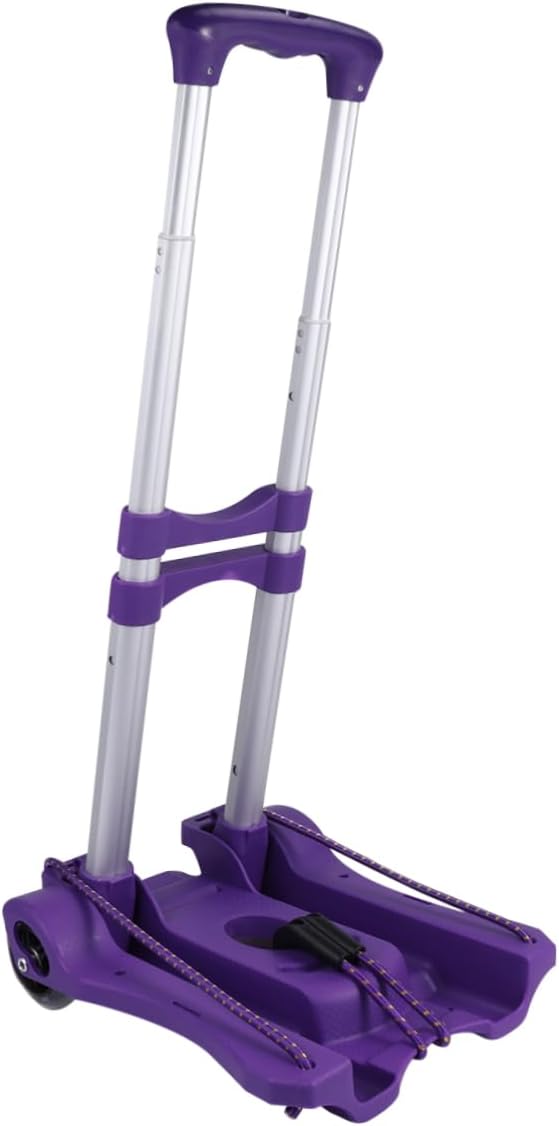 Zerodeko Hand Cart Storage Box Plastic Shopping Trolley Folding Cart Aluminum Case