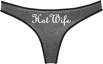Hot Wife Thong for Women, BBC queen Cotton Thongs, Womens Graphic Design Underwear