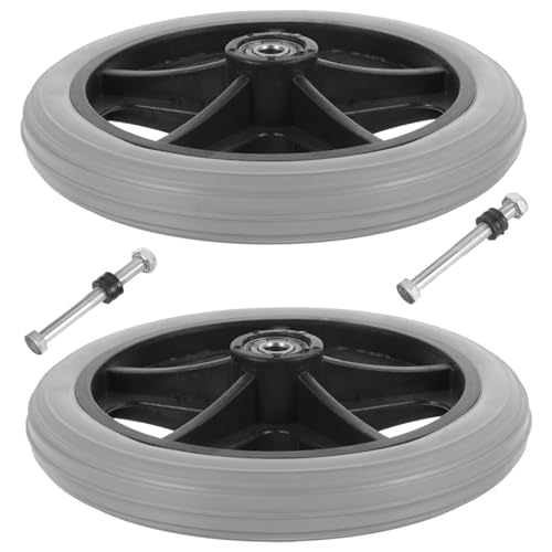 NOLITOY 2pcs Wheelchair Wheels Keychains for Women Wheels Caster Wheels for Walker Wheelchair Supplies Fork Drive Wheels Walker Wheels Replacement Replaceable Wheel Heavy Front Wheel Metal