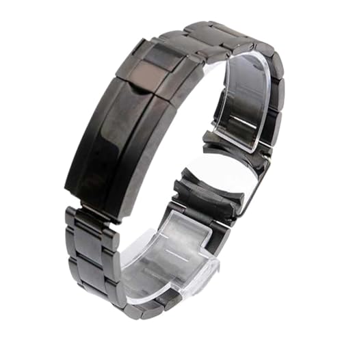 [VFuł] 20mm 21mm 904L EHb`oh bNX Tu}[i fCgiΉ Y tH[fBONXv EHb`Xgbv \bhXeXX`[ EHb`uXbg(Black,21mm)