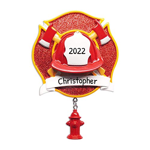 Personalized Firefighter Ornaments - Fireman Ornaments For Christmas Tree, Firefighter Gifts For Firemen, Fire Truck Ornament - Fire Equipment - Free Customization #TOP2