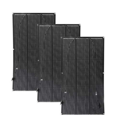 Aysolar 300w 12v Placa Solar Flexible 3x100w Etfe Portátil Panel Solar Monocristalino Fotovoltaico Para Barcos, Remolques, Autocaravana, Camper, Caravana, Batería Y Superficies Irregulares Aysolar 300w 12v Placa Solar Flexible 3x100w Etfe Portátil Panel Solar Monocristalino Fotovoltaico Para Barcos, Remolques, Autocaravana, Camper, Caravana, Batería Y Superficies Irregulares