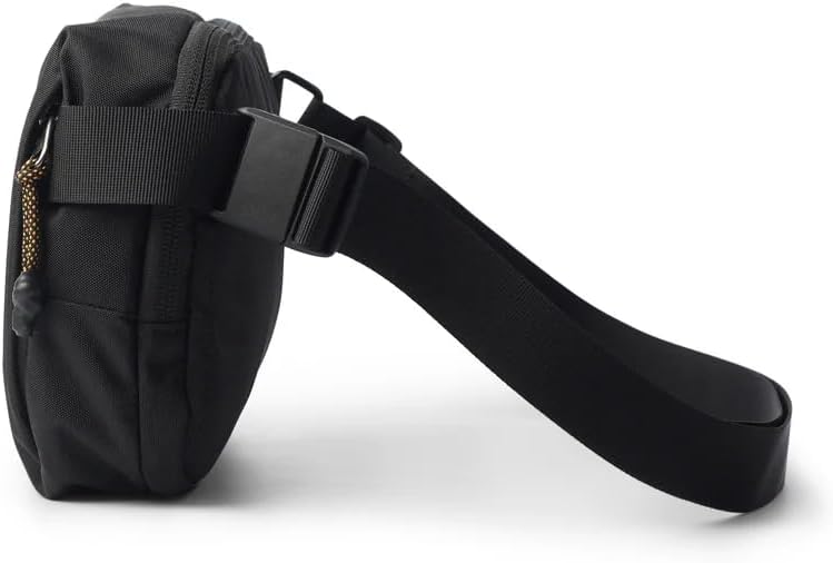 Allett Daily Mini Sling Bag for Men & Women | 2.3L Recycled Crossbody or Hip Pack | Phone Sleeve, Magnetic Buckle, Sunglasses Pocket | Stretch Compartments, Water-Resistant | Black - Image 8