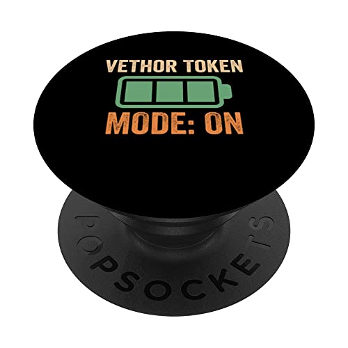 VeThor Token Modo Activado, Crypto PopSockets PopGrip Intercambiable