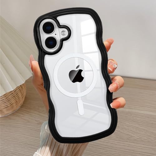 Coque iPhone 16 MagSafe compatible housse silicone noir TPU