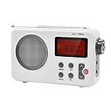 Receptor de 2 bandas FM/AM; Antena de varilla giratoria de 7 secciones para obtener la mejor recepción.