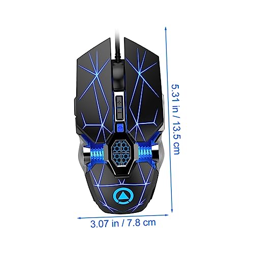 Ratón gaming USB óptico programable con luces LED para ordenador 2
