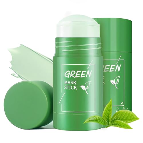 2 Pezzi Green mask stick punti neri,Green Tea Punti Neri,Maschera Viso,Anti-Acne, Pulizia Dell'acne, Controllo Dell'Olio, Pulizia Profonda dei Pori