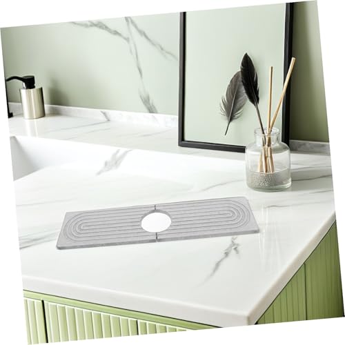 Tapis absorbant évier en diatomite mince léger et gris - 6