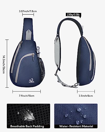 image for WATERFLY Crossbody Sling Bag Small Water Resistant Backpack Lightweigh