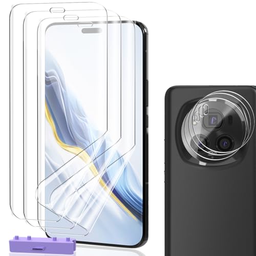 AnnhanT Schutzfolie für Honor Magic 6 Pro Folie Weich TPU Bildschirmschutz 3 Stück & Panzer Schutz Glas Kameraschutz Panzerfolie 3 Stück. HD für Honor Magic 6 Pro Schutzfolie
