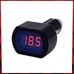 Multibao 12V/24V LED Car Cigarette Socket Voltmeter Voltage Battery Tester Detector Meter for Auto Car Truck