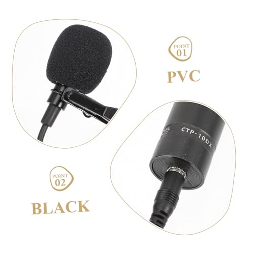 Microphone lavalier clip pour instruments avec cable pour scene et discours - 6