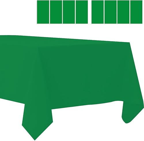 Paquete de 8 manteles de plástico desechables, manteles de plástico para barbacoa, picnic, cumpleaños, bodas, fiestas, impermeables y a prueba de