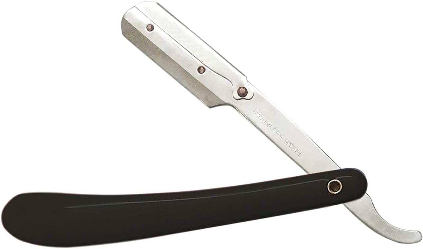Komoko Care Professional Barber Straight Edge Razor Safety Salon Quality Smooth Shave Folding Hair Salon Shaving Razor Ustra for Men