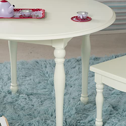Powell Furniture Table And 2 Chairs, Cream Youth, Kid Size Chat Set #TOP4