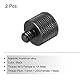sourcing map 2 Pack Mikrofonständer Adapter M10 Buchse auf 1/4 Stecker Kamera Schraube Schwarz